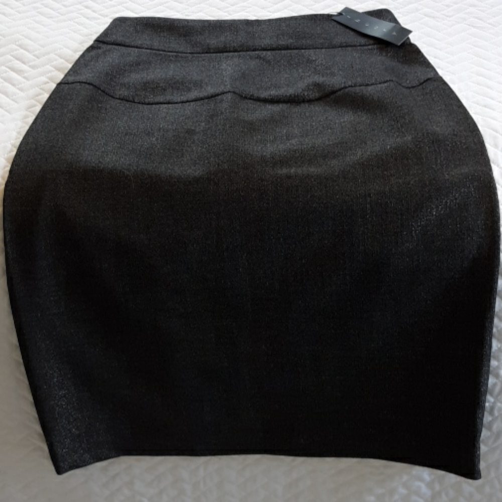 Theory charcoal and silver pencil skirt
